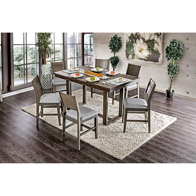 Anton 7 Pc Counter Ht Table Set - My Sweet Home Furniture (Queens, NY)