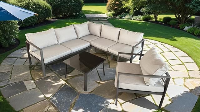Farisha 6 Pc. Outdoor Sectional Set - My Sweet Home Furniture (Queens, NY)