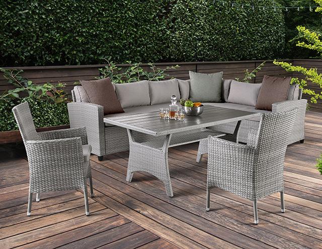 Kimara 3 & 5 Piece. Patio Dining Set - My Sweet Home Furniture (Queens, NY)