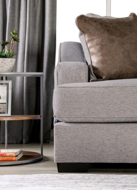SKYLINE Sofa, Light Gray/Brown - My Sweet Home Furniture (Queens, NY)