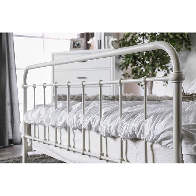 IRIA Vintage White Full Bed - My Sweet Home Furniture (Queens, NY)
