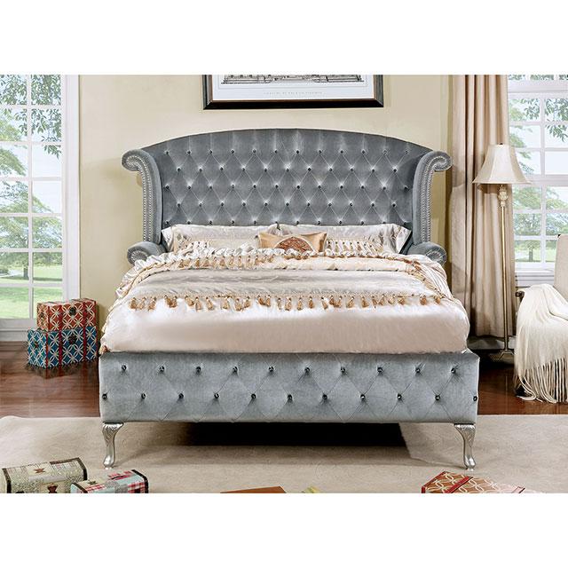 Alzir Gray Queen Bed - My Sweet Home Furniture (Queens, NY)