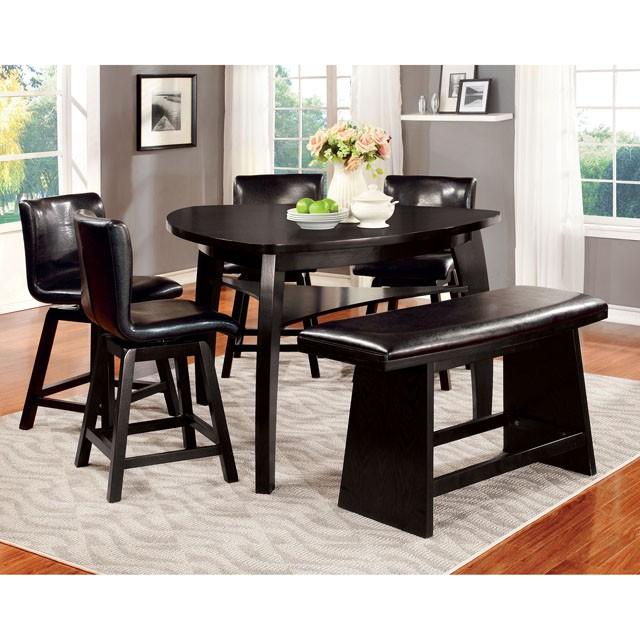 HURLEY Black Counter Ht. Table - My Sweet Home Furniture (Queens, NY)