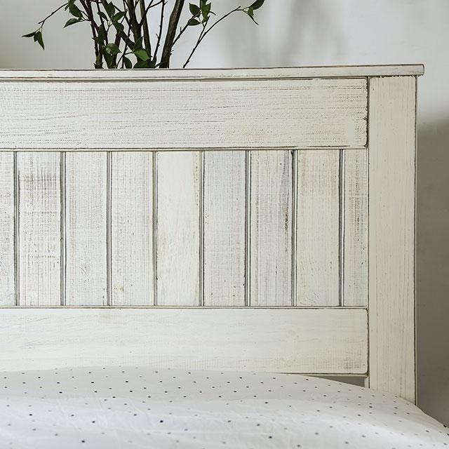 Rockwall Full, Queen, & Twin Bed White, Gray, & White - My Sweet Home Furniture (Queens, NY)