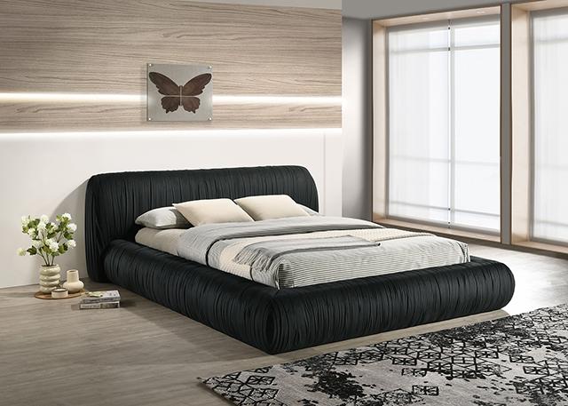 Palmdale Bed Black & Ivory - My Sweet Home Furniture (Queens, NY)
