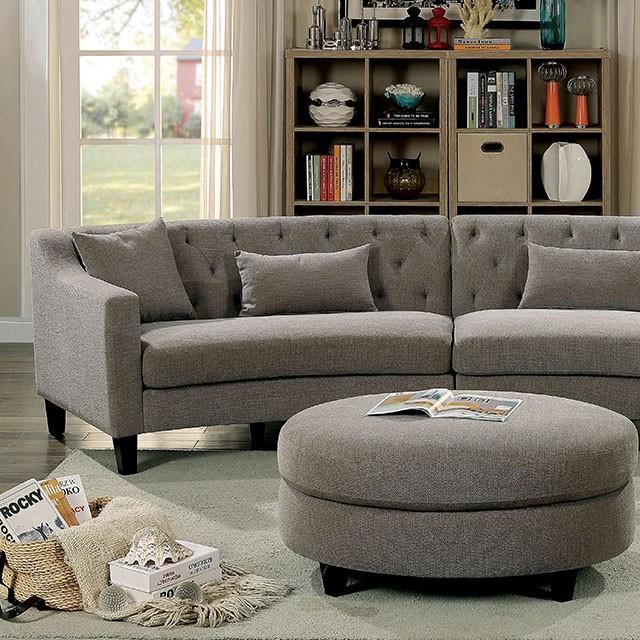 SARIN Warm Gray Sectional - My Sweet Home Furniture (Queens, NY)