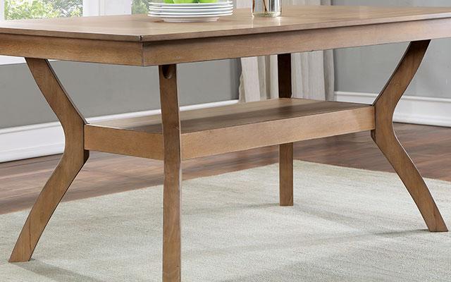 UPMINSTER Dining Table, Natural Tone - My Sweet Home Furniture (Queens, NY)