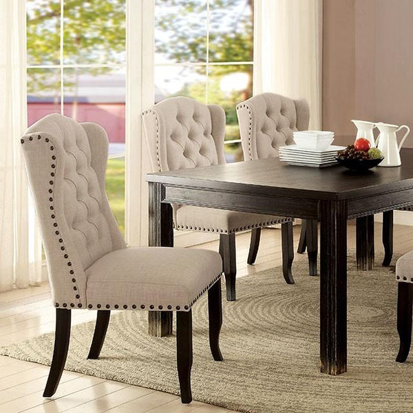 Sania I Antique Black 72" Dining Table - My Sweet Home Furniture (Queens, NY)