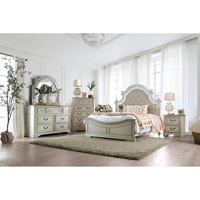 Pembroke Antique Whitewash Mirror - My Sweet Home Furniture (Queens, NY)