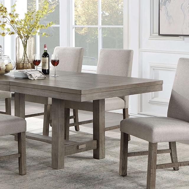 SAN ANTONIO Dining Table w/ 1 X 18" Leaf - My Sweet Home Furniture (Queens, NY)