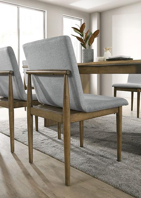 ST GALLEN Side Chair (2/CTN), Natural Tone/Light Gray - My Sweet Home Furniture (Queens, NY)