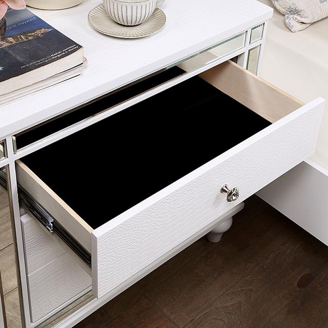 BRACHIUM Night Stand, White - My Sweet Home Furniture (Queens, NY)