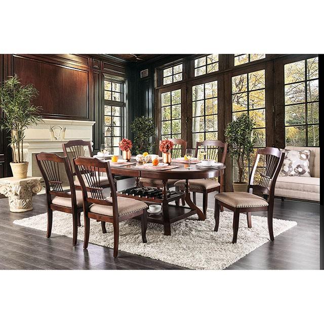 Jordyn Brown Cherry Dining Table - My Sweet Home Furniture (Queens, NY)