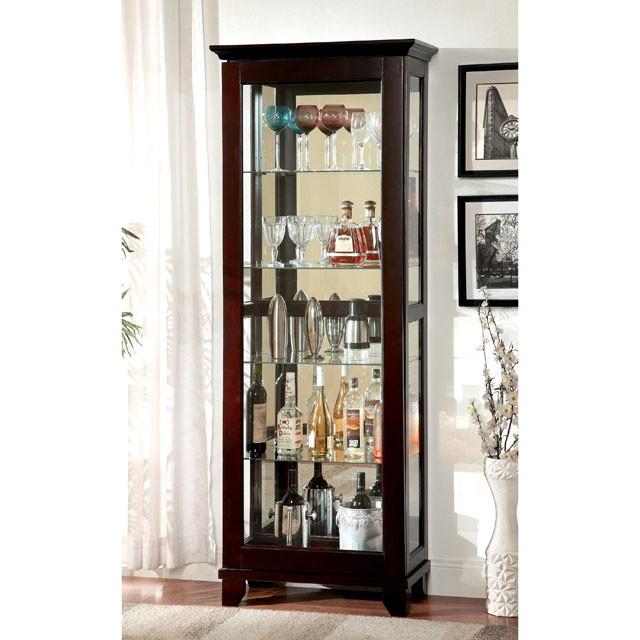 LUDDEN Dark Walnut Curio - My Sweet Home Furniture (Queens, NY)