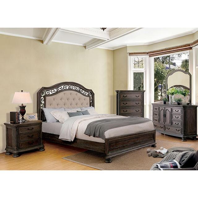 Persephone Rustic Natural Tone Mirror - My Sweet Home Furniture (Queens, NY)