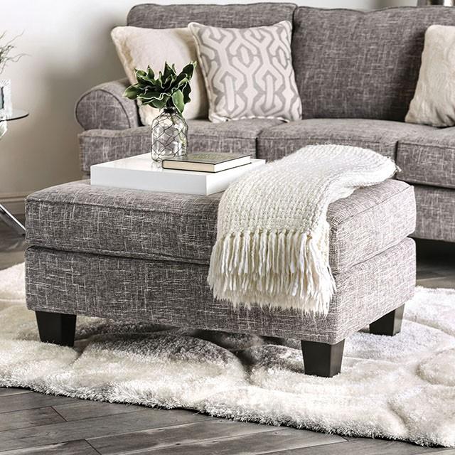 Pierpont Gray Ottoman - My Sweet Home Furniture (Queens, NY)