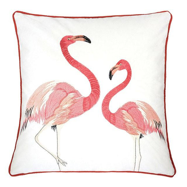Lina Flamingo 20" X 20" Pillow, Pair Flamingo - My Sweet Home Furniture (Queens, NY)