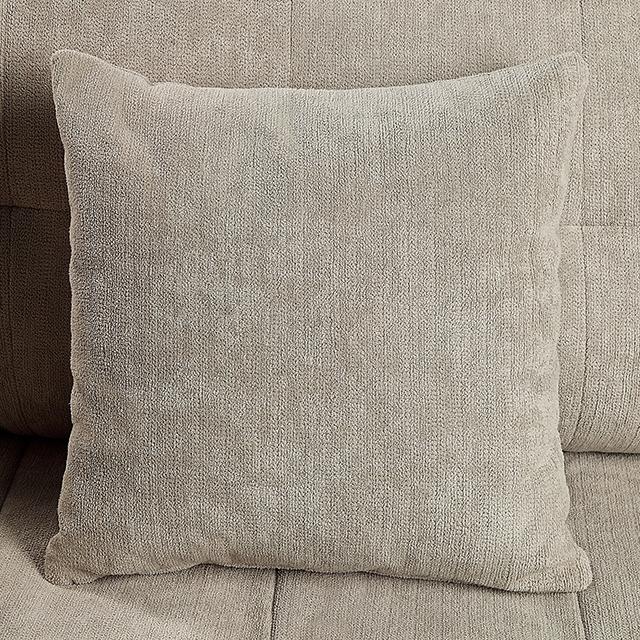 LYNDA Sofa w/ Pillows, Light Gray - My Sweet Home Furniture (Queens, NY)
