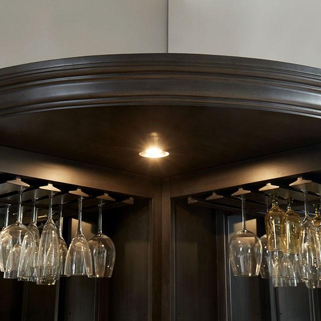 Voltaire Gray Curio Cabinet - My Sweet Home Furniture (Queens, NY)