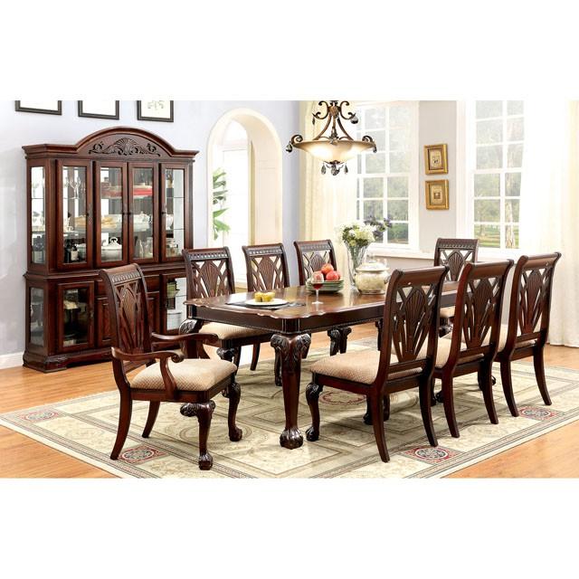 PETERSBURG I Cherry Dining Table w/ 1 X 18" Leaf - My Sweet Home Furniture (Queens, NY)