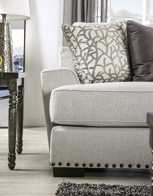 PICOTEE Sofa, Light Gray/Black - My Sweet Home Furniture (Queens, NY)