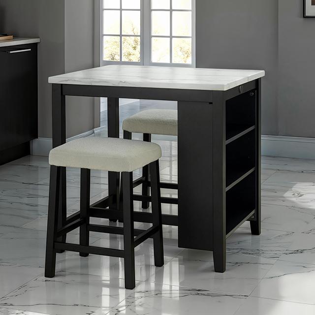 Chalcedony 3 Pc. Dining Table Set - My Sweet Home Furniture (Queens, NY)