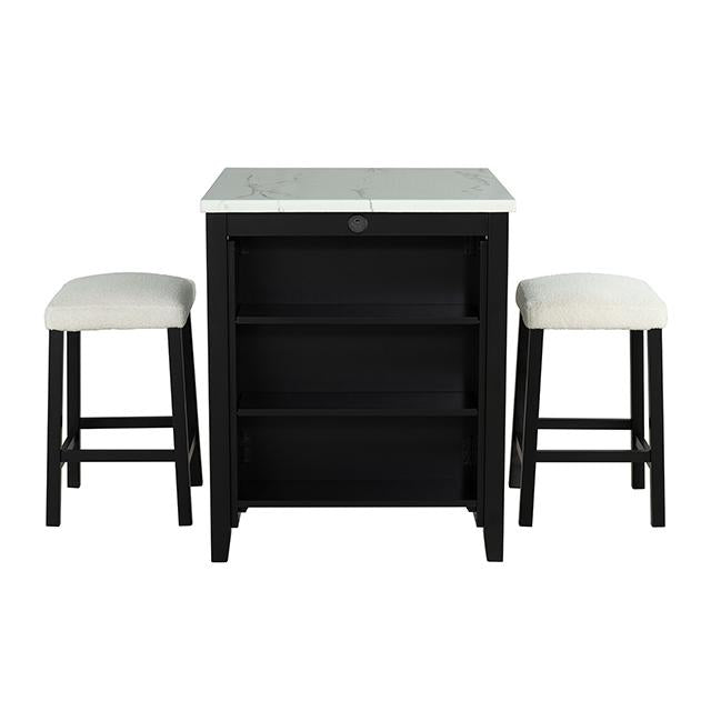 Chalcedony 3 Pc. Dining Table Set - My Sweet Home Furniture (Queens, NY)