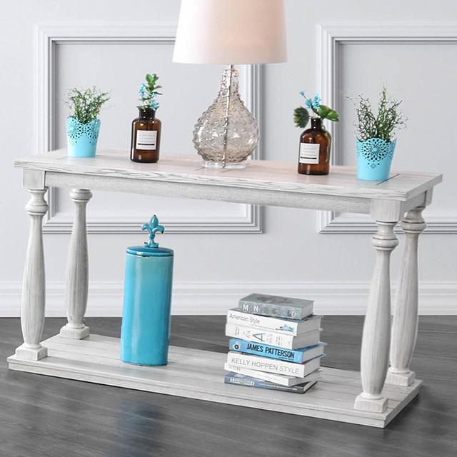 Arlington Antique White Sofa Table - My Sweet Home Furniture (Queens, NY)