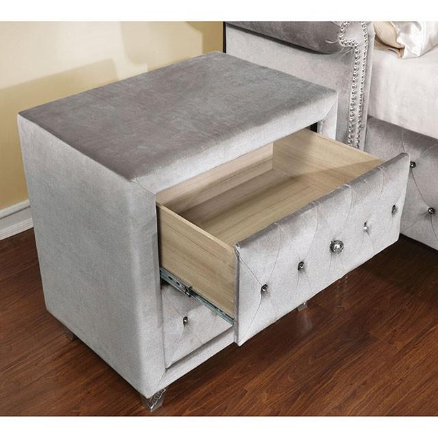 Alzir Night Stand Gray - My Sweet Home Furniture (Queens, NY)