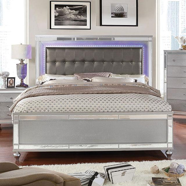 Brachium Silver Cal.King, E.King & Queen Bed - My Sweet Home Furniture (Queens, NY)