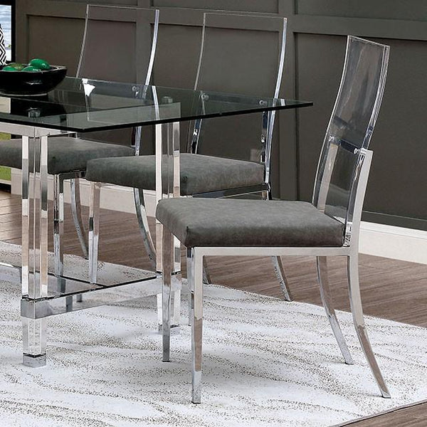Casper Chrome Side Chair (2/CTN) - My Sweet Home Furniture (Queens, NY)