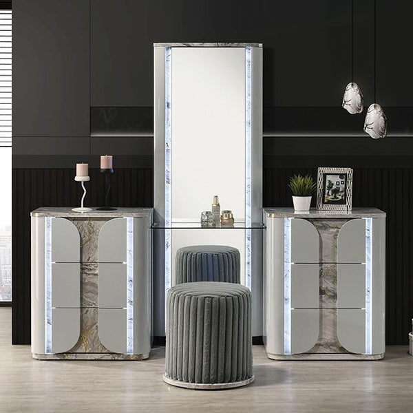 Cleburne Vanity Set with Stool - My Sweet Home Furniture (Queens, NY)