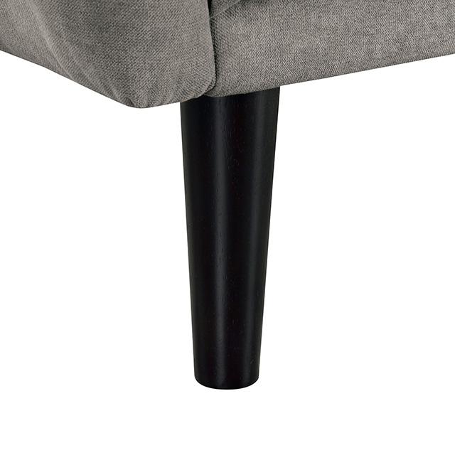 Aristide Futon Sofa Grey & Brown - My Sweet Home Furniture (Queens, NY)