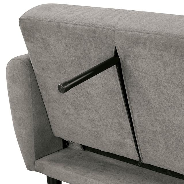 Aristide Futon Sofa Grey & Brown - My Sweet Home Furniture (Queens, NY)