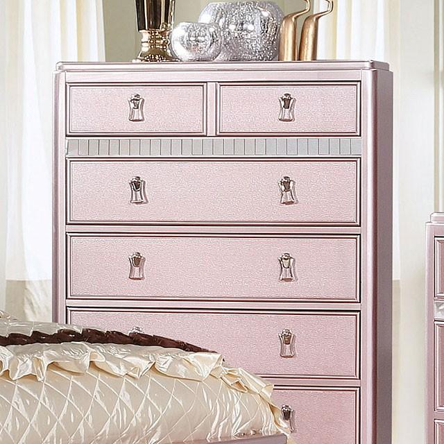 Ariston Rose Gold Chest - My Sweet Home Furniture (Queens, NY)