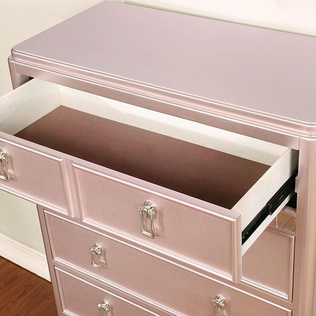 Ariston Rose Gold Chest - My Sweet Home Furniture (Queens, NY)