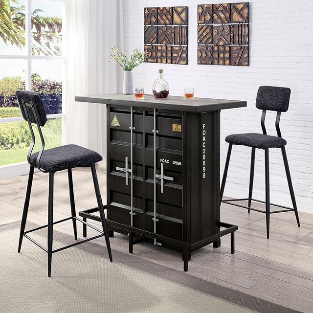 Dicarda 3 Pc Bar Table Set - My Sweet Home Furniture (Queens, NY)
