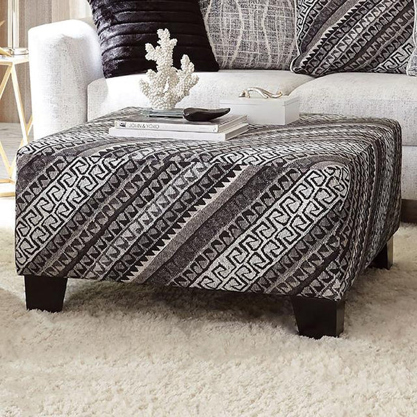 EIMEAR Ottoman, Off-white/Black - My Sweet Home Furniture (Queens, NY)