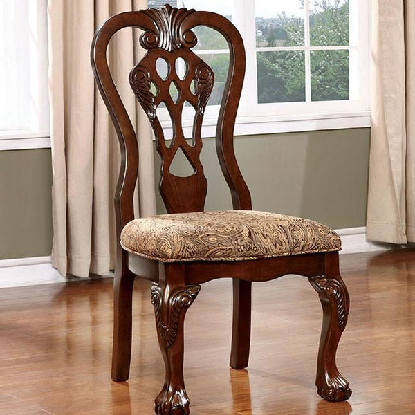 ELANA Brown Cherry Side Chair (2/CTN) - My Sweet Home Furniture (Queens, NY)