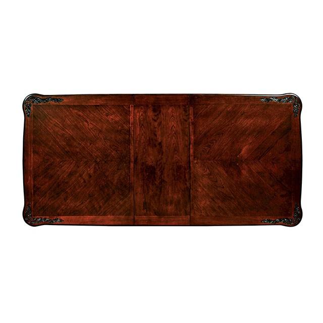 ELANA Brown Cherry Dining Table w/ 18" Butterfly Leaf - My Sweet Home Furniture (Queens, NY)