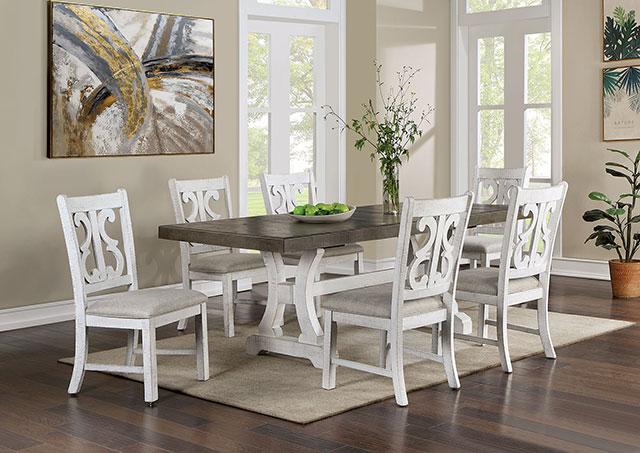 AULETTA Dining Table, Gray - My Sweet Home Furniture (Queens, NY)