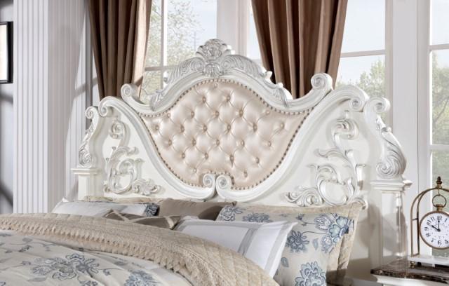 Esparanza Bed Cherry & White - My Sweet Home Furniture (Queens, NY)