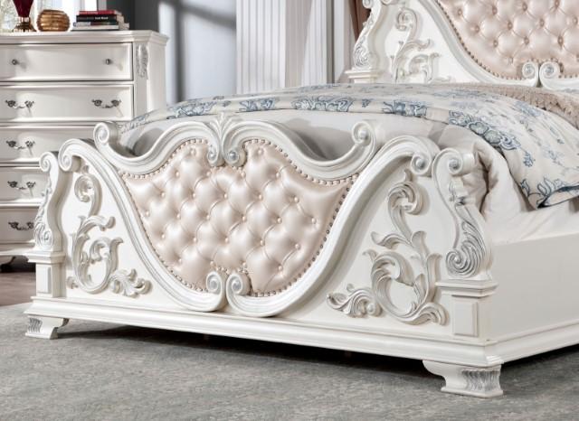 Esparanza Bed Cherry & White - My Sweet Home Furniture (Queens, NY)