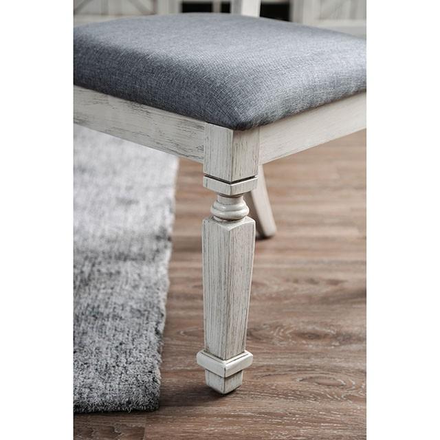 Georgia Antique White/Gray Dining Table - My Sweet Home Furniture (Queens, NY)
