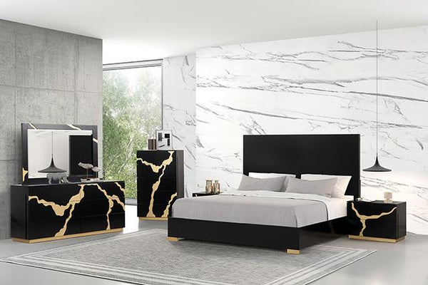 Goldsberg E.King & Queen Bed Grey & Pink