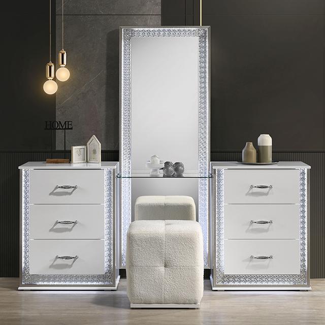 Hazeline Vanity Set with Stool - My Sweet Home Furniture (Queens, NY)