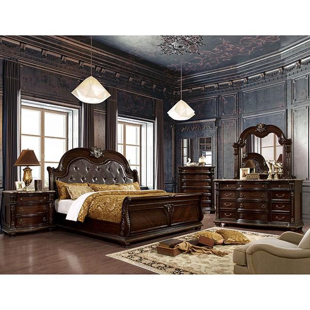 Fromberg Brown Cherry Mirror - My Sweet Home Furniture (Queens, NY)