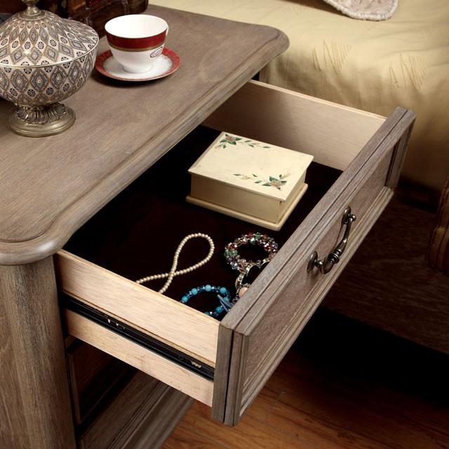 BELGRADE I Rustic Natural Tone Night Stand - My Sweet Home Furniture (Queens, NY)