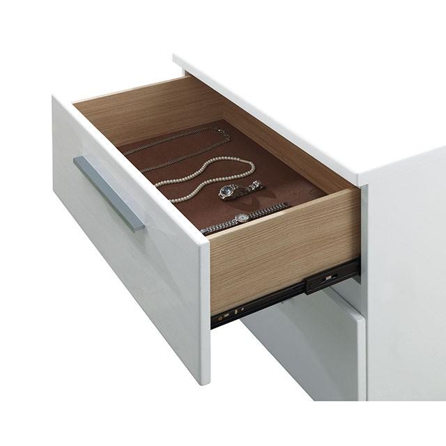 CLEMENTINE Glossy White E.King Bed - My Sweet Home Furniture (Queens, NY)