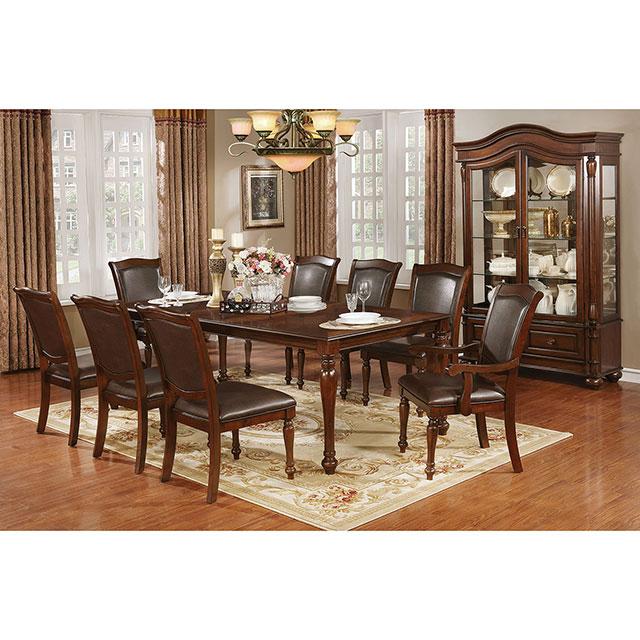 Sylvana Brown Cherry/Espresso Arm Chair (2/CTN) - My Sweet Home Furniture (Queens, NY)